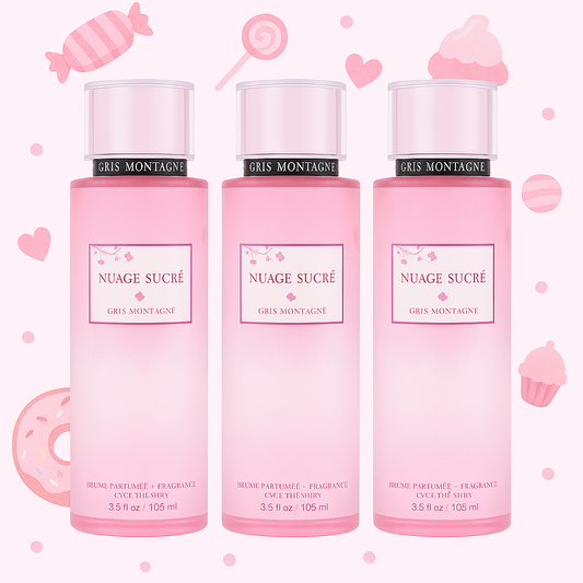 Trio de 3 brumes Nuage sucré Gris montaigne