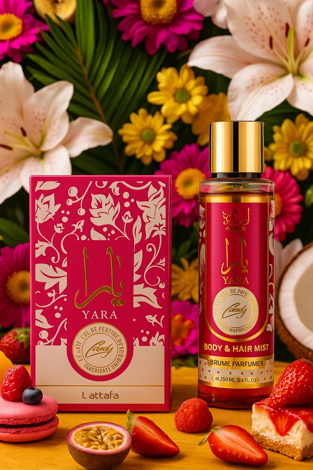 Yara Pink Parfum + Brume parfumée Pink